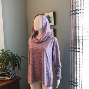 Gaian purple tone yoga hoodie